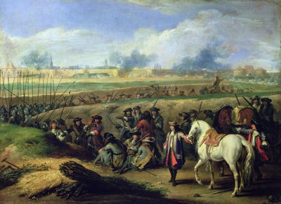 Louis XIV (1638-1715) at the Siege of Tournai, 21st June 1667 by Adam Frans van der Meulen